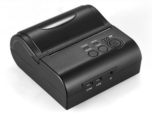 80mm Portable Bluetooth Recept Printer POS Thermal Printer 90mm/s Printing Speed