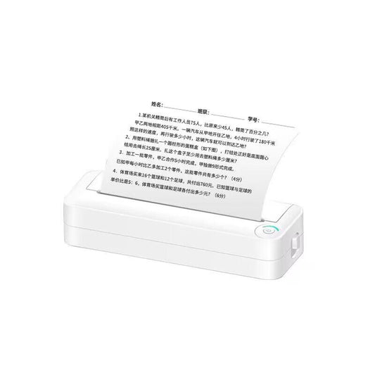 A4 Printer Mini Portable Bluetooth Thermal Printer Built-in 1800mAh Lithium Battery