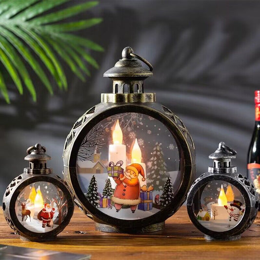 Christmas Decorations Santa Claus Snowman LED Lights Creative Christmas Hand Lights