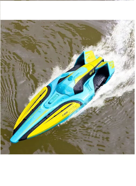2.4G 4CH RC Boat High Speed Water Model Toys Pools Lakes Racing Boats Kids Children Gift Flywin-tech