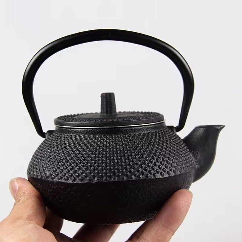 retro cast iron teapot