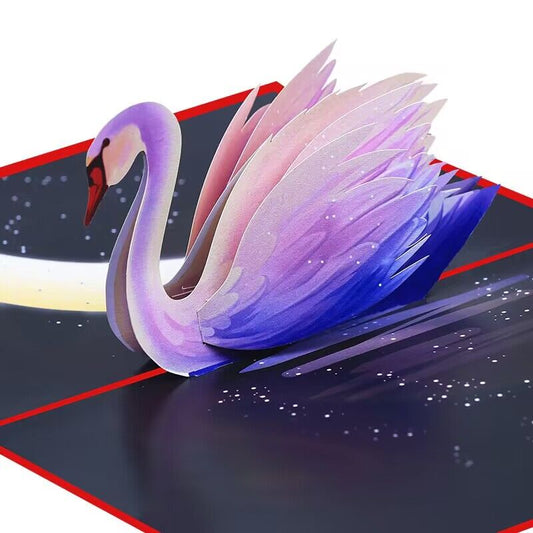 swan greeting card
