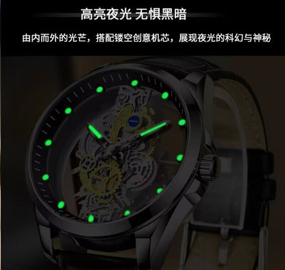 men's mechanical watch glow
