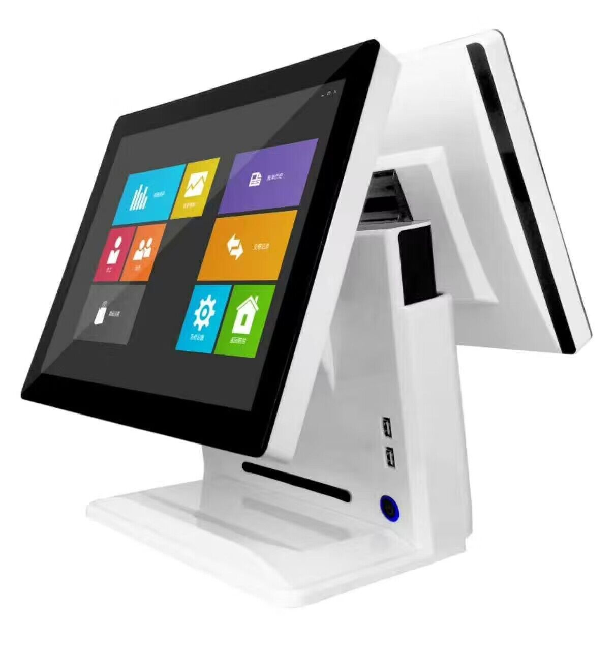 15" Touch Screen POS Machine with Customer Display