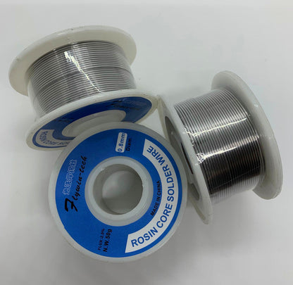 Solder Iron Wire Sn40 Pb60 0.8mm Flux Welding Wire Tin Lead 50g(2-Pack) Flywin-tech