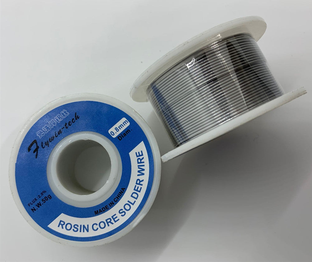Welding Wire 60/40 0.8 mm Rosin Core Tin Solder Wire 100g with Soldering Flux 50 g Flywin-tech