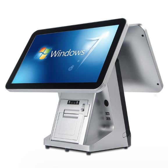15"/15.6" Touch Screen POS Machine All-in-One POS Terminal Built-in Printer