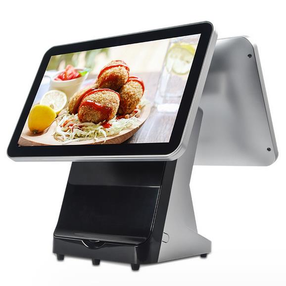 15"/15.6" Touch Screen POS Machine All-in-One POS Terminal Built-in Printer
