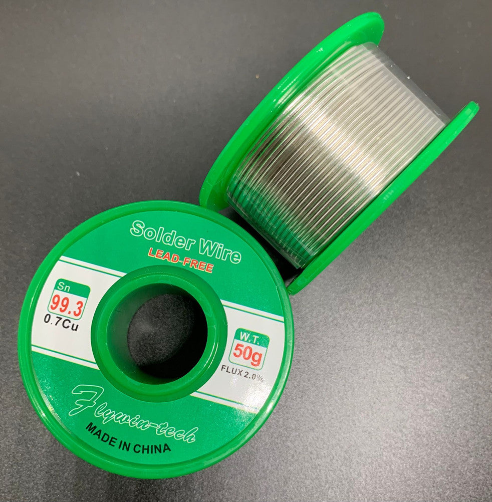 Welding Wire Lead-free Sn99.3 Cu0.7 Solder Wire Rosin Core Tin Iron Wire 0.8mm 50g Flywin-tech