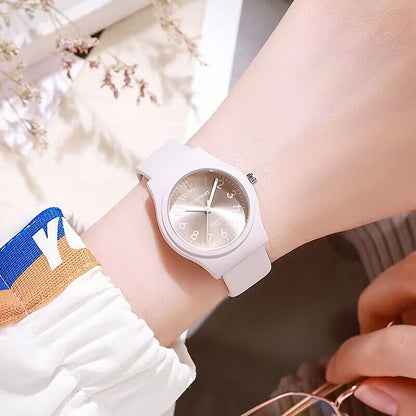 Girls Silicone Sports Watch Quartz Wrist Watch