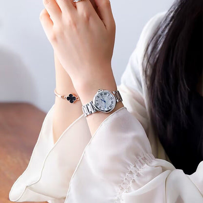 Women's Watch Classic Roman Quartz Watch 30M Waterproof Stainless Steel Wrist Watch